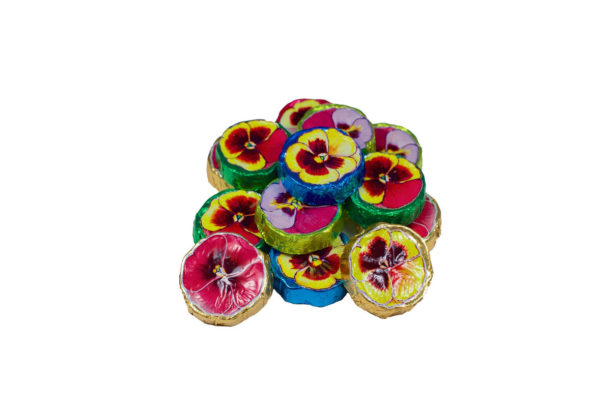 Foiled Assorted Pansies - Rosalind Candy Castle