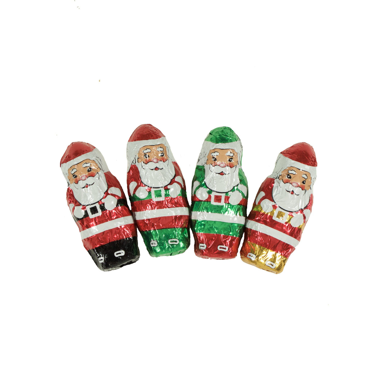 Foiled Chocolate Santas - Rosalind Candy Castle