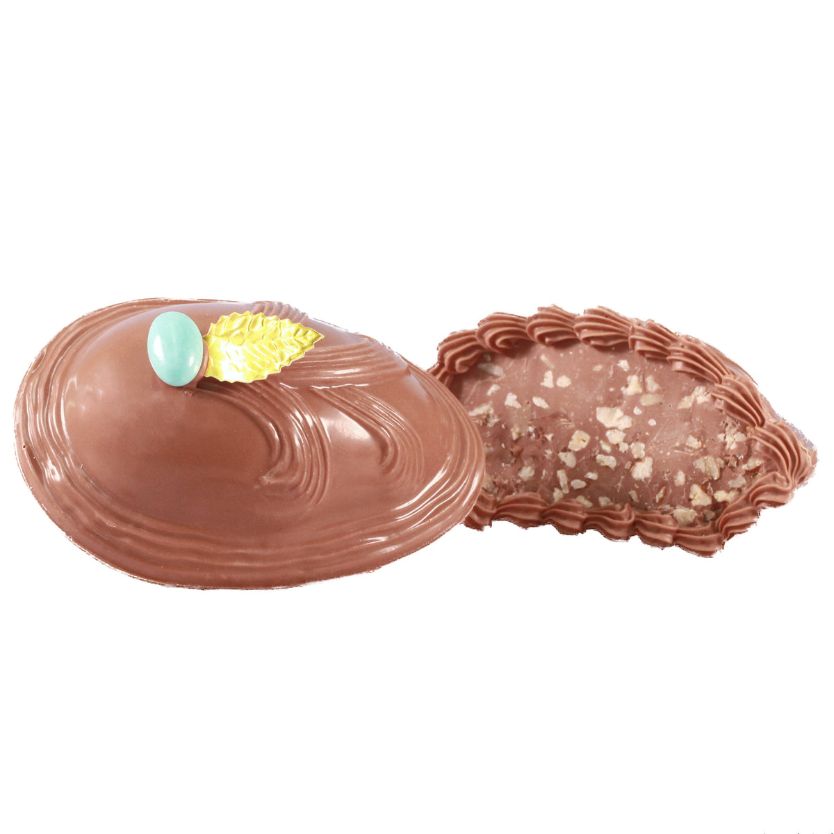Solid Chocolate Pecan Easter Egg