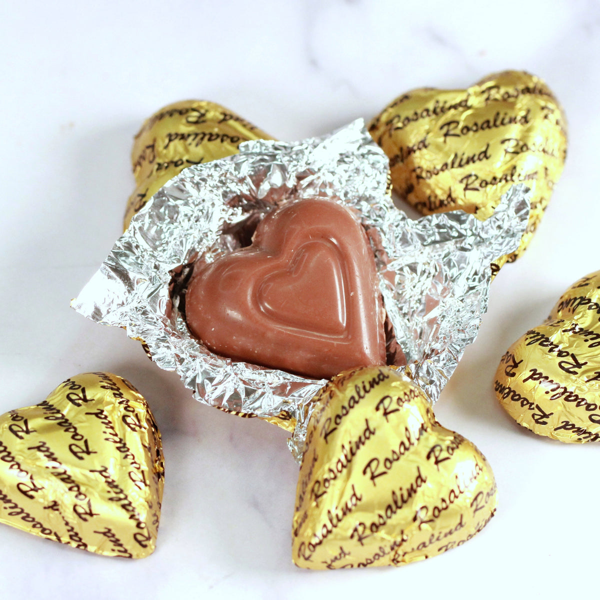 Gold Rosalind Foiled Hearts - Rosalind Candy Castle
